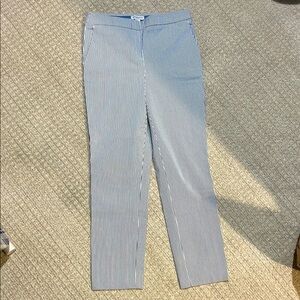 Blue and White Seersucker Pants